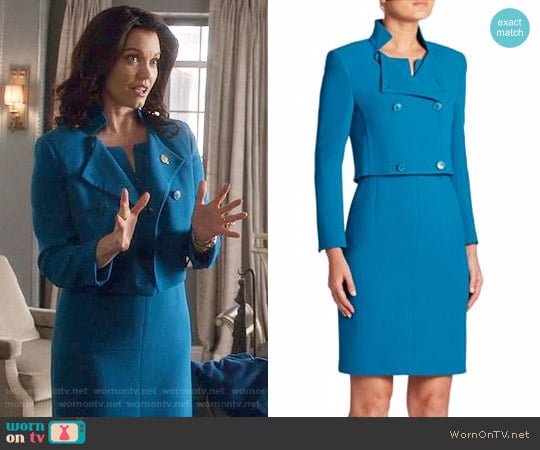 Akris Isabella Jacket worn by Mellie Grant (Bellamy Young) on Scandal