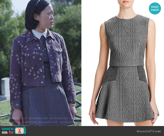 Alice + Olivia Klynn Cable Knit Top worn by Courtney Crimsen (Michele Selene Ang) on 13 Reasons Why