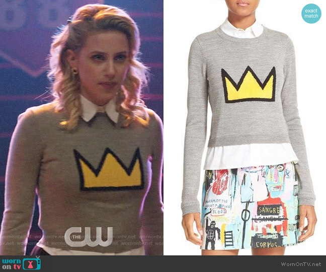 Alice + Olivia Nikia Sweater worn by Betty Cooper (Lili Reinhart) on Riverdale