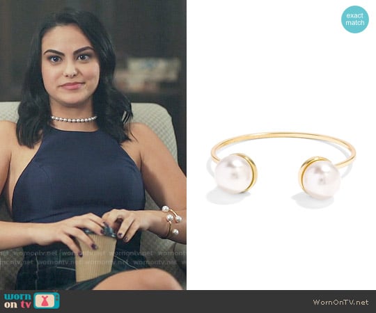 Baublebar Gemini Faux Pearl Cuff x 2 worn by Veronica Lodge (Camila Mendes) on Riverdale
