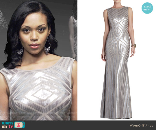 Bcbgmaxazria Agnes Gown worn by Hilary Curtis (Mishael Morgan) on The Young and the Restless