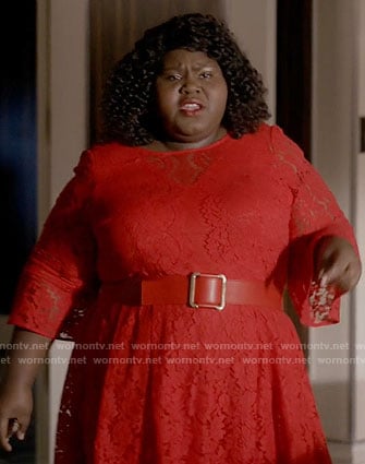 Becky’s red lace dress on Empire