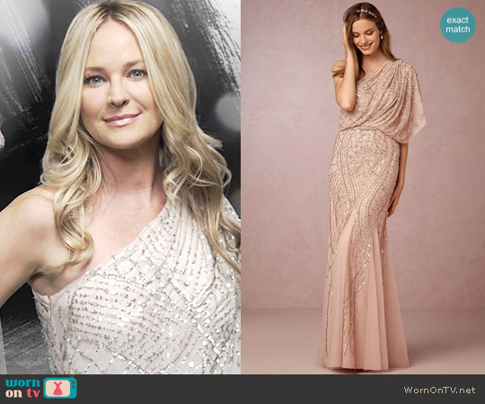 Adrianna Papell Abigail Gown worn by Sharon Newman (Sharon Case) on The Young and the Restless