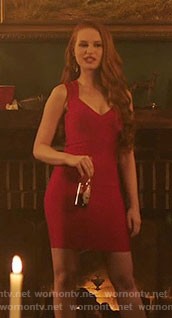 Cheryl’s red body-con dress on Riverdale