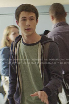Clay’s green t-shirt on 13 Reasons Why