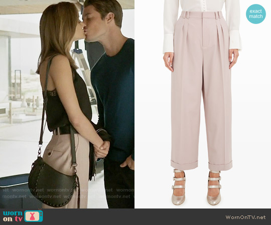 Club Monaco Braxlee Cropped Pant worn by Megan Morrison (Christine Evangelista) on The Arrangement