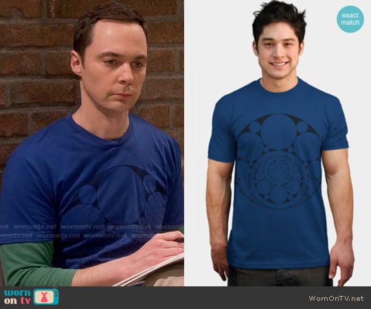 Fourfreak Inner Circle Tee in Royal worn by Sheldon Cooper (Jim Parsons) on The Big Bang Theory