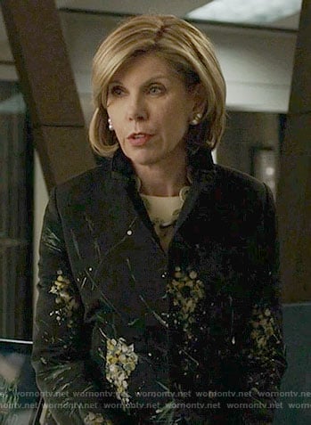 Diane’s floral jacket on The Good Fight