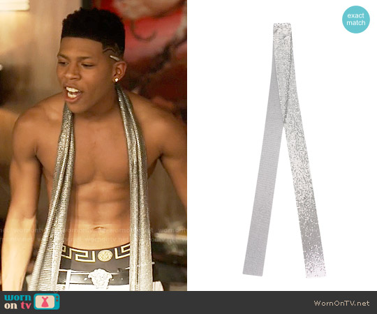 DSquared2 Sequin Skinny Scarf worn by Hakeem Lyon (Bryshere Y. Gray) on Empire