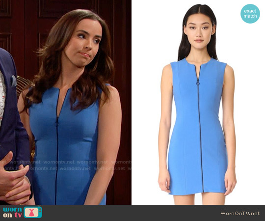 Elizabeth and James Susannah Dress in Lapis worn by Ivy Forrester (Ashleigh Brewer) on The Bold and the Beautiful
