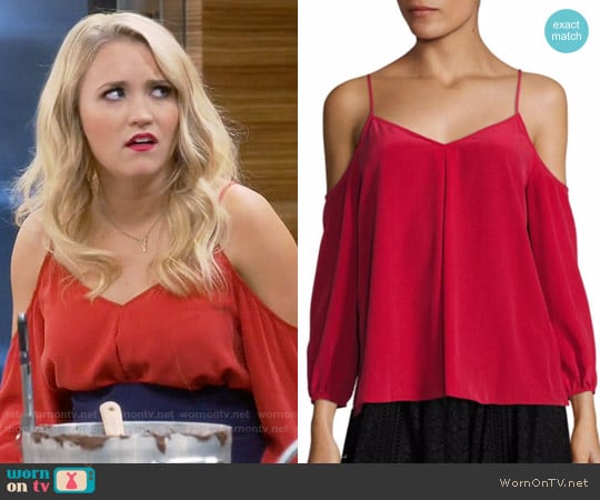Joie Eclipse Blouse worn by Gabi Diamond (Emily Osment) on Young and Hungry