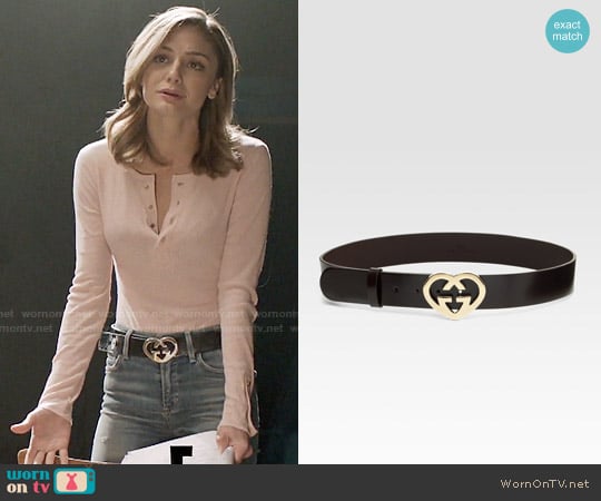 Gucci Heart Belt worn by Megan Morrison (Christine Evangelista) on The Arrangement