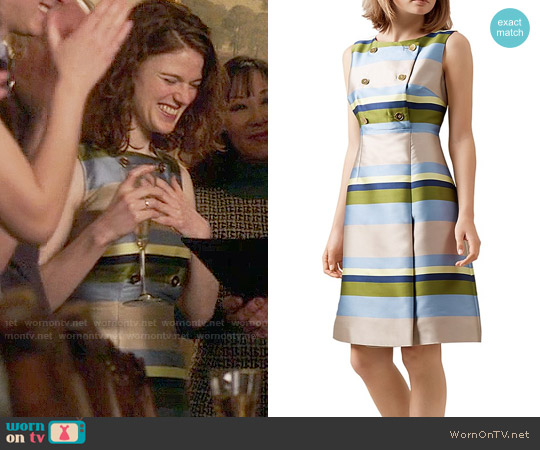 Hobbs London Ada Striped Dress worn by Maia Rindell (Rose Leslie) on The Good Fight