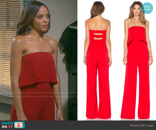Jay Godfrey Moore Jumpsuit worn by Lani Price (Sal Stowers) on Days of our Lives