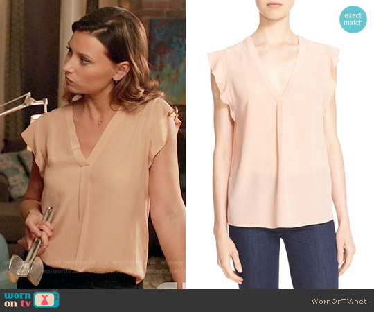 Joie Jentri Top in Vintage Petal worn by Peyton Charles (Aly Michalka) on iZombie