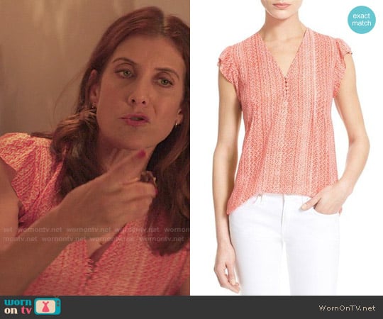 Joie Macy b Top worn by Olivia Baker (Kate Walsh) on 13 Reasons Why