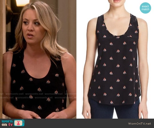 Joie Rain Elephant Print Tank worn by Penny Hofstadter (Kaley Cuoco) on The Big Bang Theory