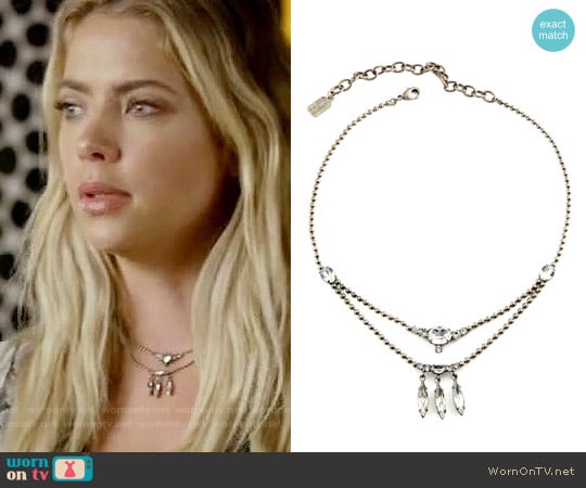 Lionette NY Ofir Choker worn by Hanna Marin (Ashley Benson) on Pretty Little Liars