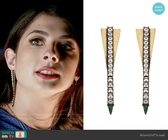 Lionette NY Nimbin Earrings worn by Alexis Gleen (Niki Koss) on Famous in Love
