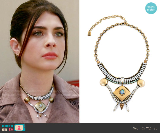 Lionette NY Genesis Necklace worn by Alexis Gleen (Niki Koss) on Famous in Love