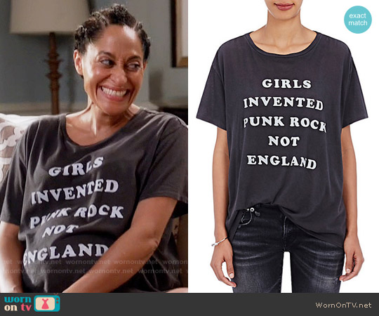Kim Gordon Boy T-shirt R13 worn by Rainbow Johnson (Tracee Ellis Ross) on Black-ish