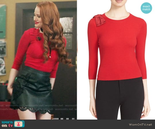 Ted Baker Callah Sweater worn by Cheryl Blossom (Madelaine Petsch) on Riverdale