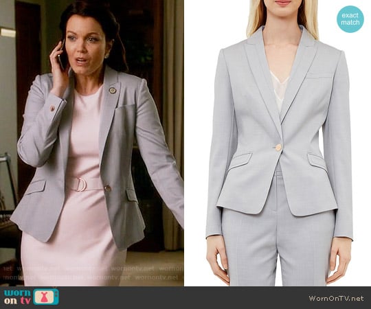 Ted Baker Radiia Blazer worn by Mellie Grant (Bellamy Young) on Scandal