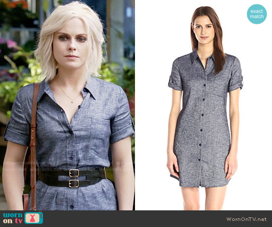 Theory Mayvine Dress in Deep Denim worn by Liv Moore (Rose McIver) on iZombie