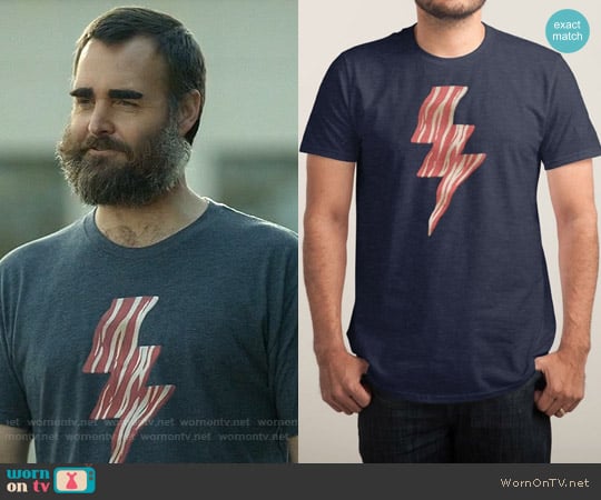 Bacon T-shirt from Threadless Powered worn by Phil Miller (Will Forte) on Last Man On Earth