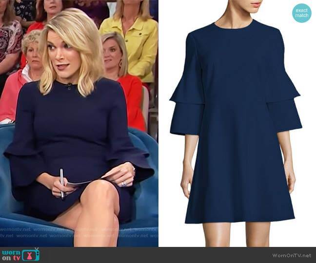 Tibi Crepe Bell Sleeve Dress worn by Megyn Kelly on Today
