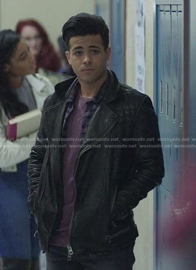 Tony’s leather jacket on 13 Reasons Why