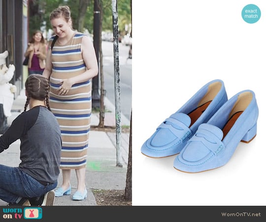 Topshop Blue Kave Loafer worn by Hannah Horvath (Lena Dunham) on Girls