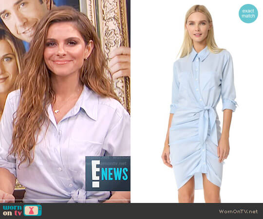 Veronica Beard Sierra Dress in Light Blue worn by Maria Menounos on E! News