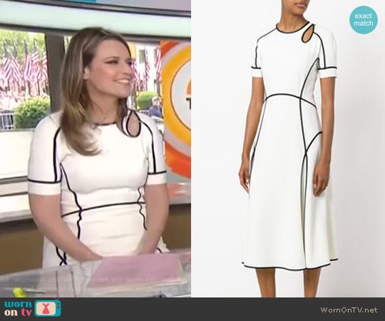 Alexander Wang Contrast Trim Dress worn by Savannah Guthrie on Today