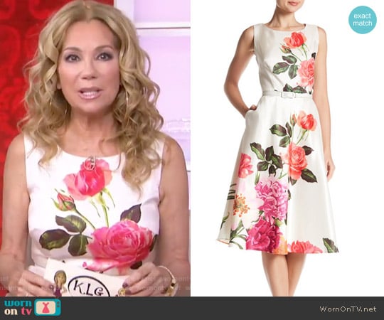 Chetta B Floral Fit & Flare Dress worn by Kathie Lee Gifford on Today