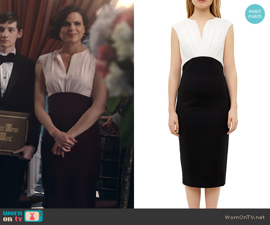 Ted Baker Adeba Dress worn by Regina Mills (Lana Parrilla) on Once Upon A Time