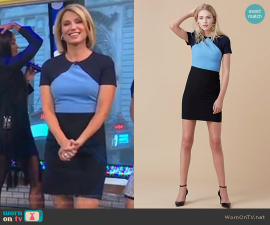 Diane von Furstenberg Tailored Shift Dress worn by Amy Robach on Good Morning America