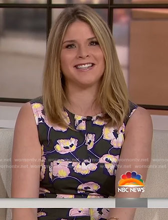 Jenna’s black floral print dress on Today