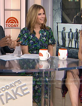 Jenna’s green floral print dress on Today