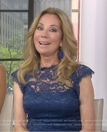 Kathie’s blue lace dress on Today