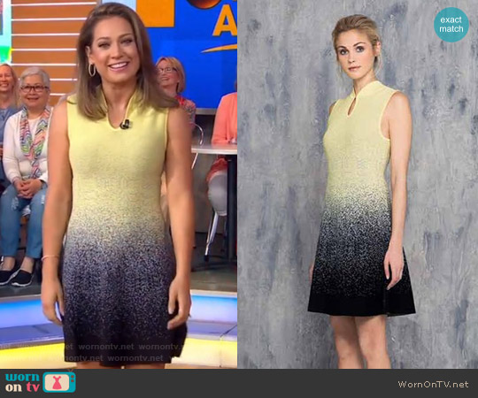 Leo & Ugo Yellow Dress worn by Ginger Zee on Good Morning America