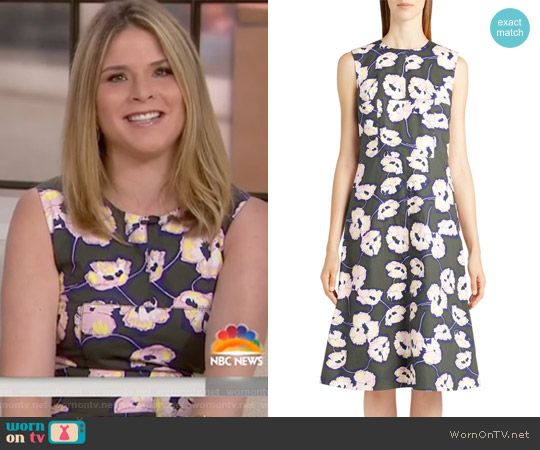 Marni Whisper Print Cotton Dress worn by Jenna Bush Hager on Today