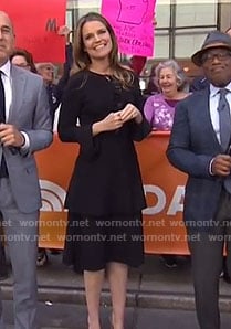 Savannah’s black bell cuff dress on Today