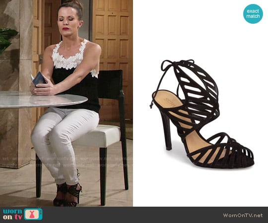 Schutz Anamelia Sandals worn by Chelsea Lawson (Melissa Claire Egan) on The Young and the Restless
