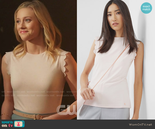 Ted Baker Elliah Top worn by Betty Cooper (Lili Reinhart) on Riverdale