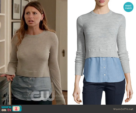 Veronica Beard Cati Sweater worn by Peyton Charles (Aly Michalka) on iZombie