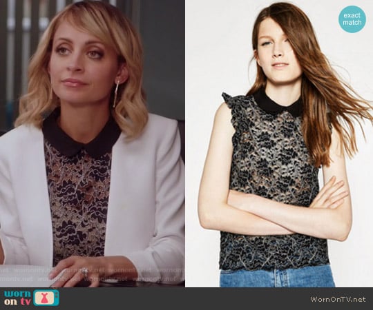 Zara Lace Top worn by Portia Scott-Griffith (Nicole Richie) on Great News