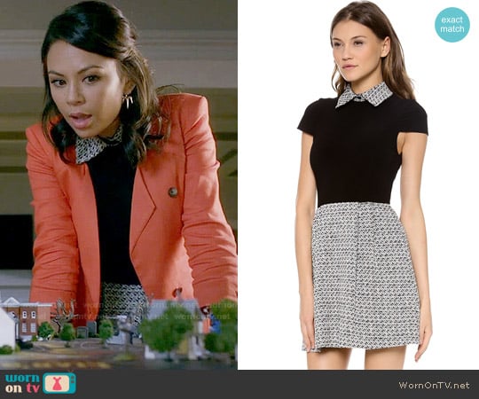 Alice + Olivia Charlotte Dress worn by Mona Vanderwaal (Janel Parrish) on Pretty Little Liars