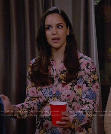 Amy’s floral top on Brooklyn Nine-Nine