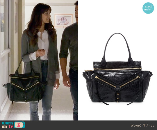 Botkier Trigger Leather Satchel worn by Spencer Hastings (Troian Bellisario) on Pretty Little Liars